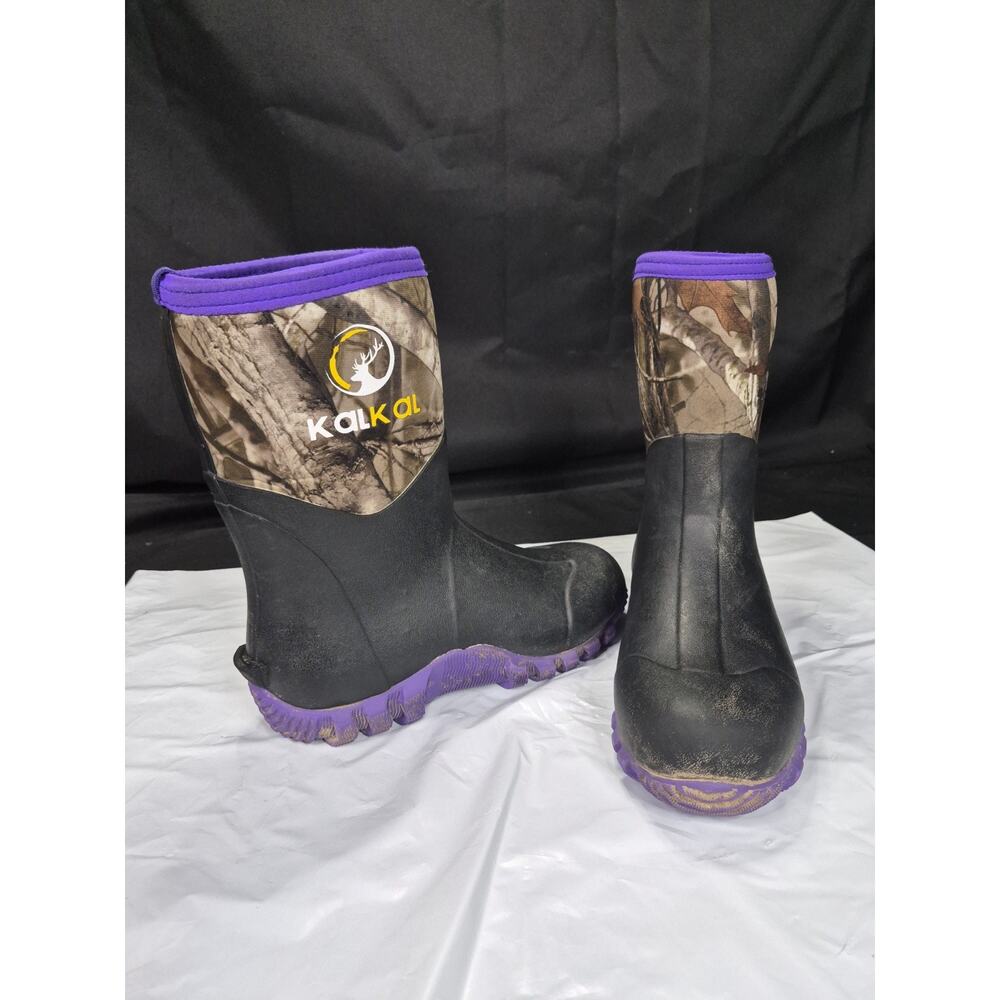 Kalkal Rubber Boots for Women, Size 6 Waterproof Mid Calf Women Rain with...